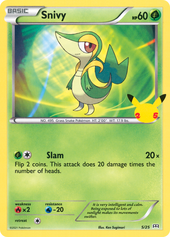 Snivy 5/25 Other McDonald's Collection 2021