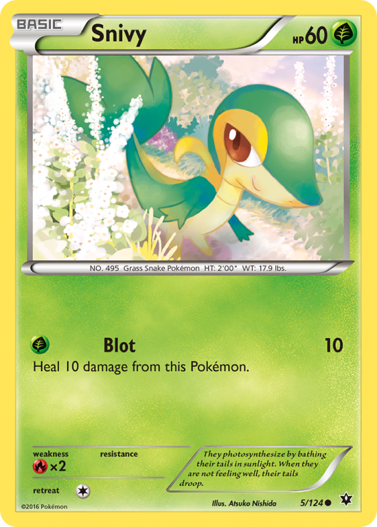 Snivy 5/124 XY Fates Collide