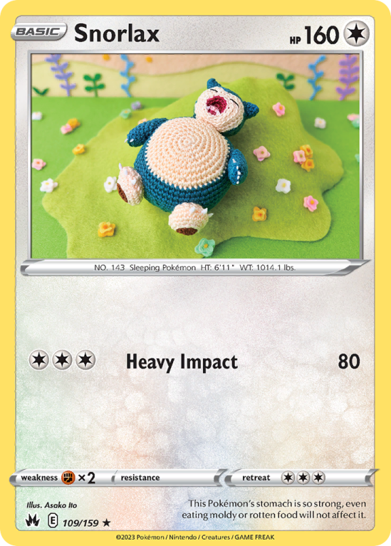 Snorlax 109/159 Sword & Shield Crown Zenith