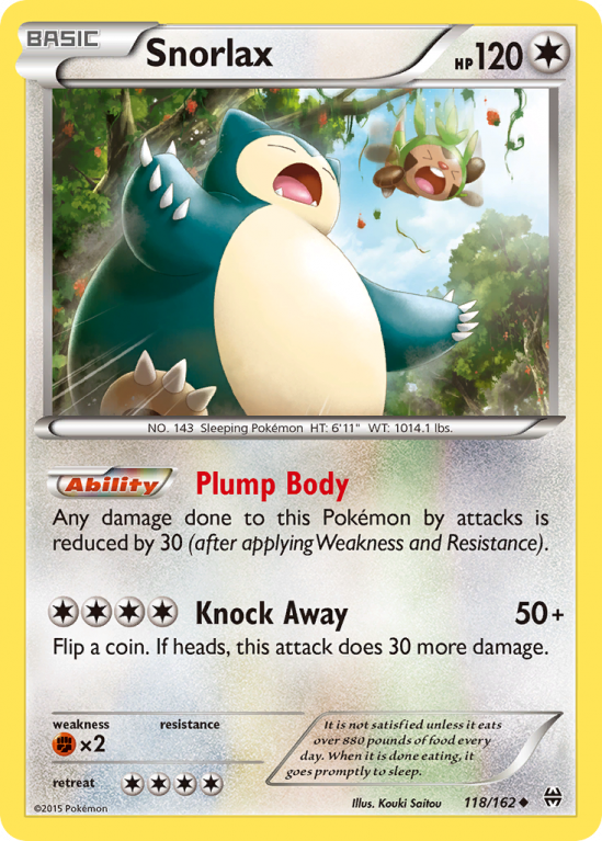 Snorlax 118/162 XY BREAKthrough