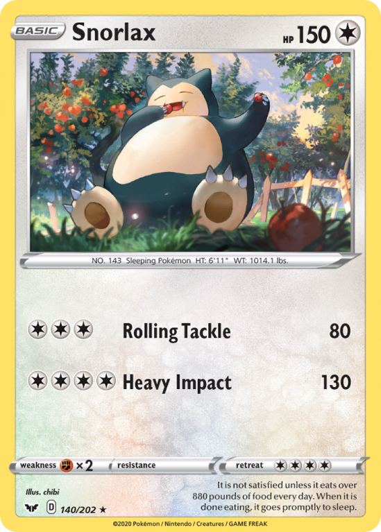 Snorlax 140/202 Sword & Shield Sword & Shield