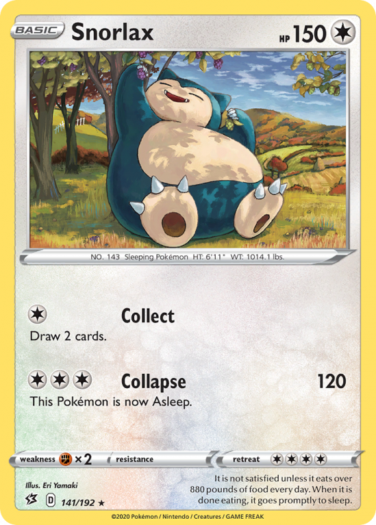 Snorlax 141/192 Sword & Shield Rebel Clash
