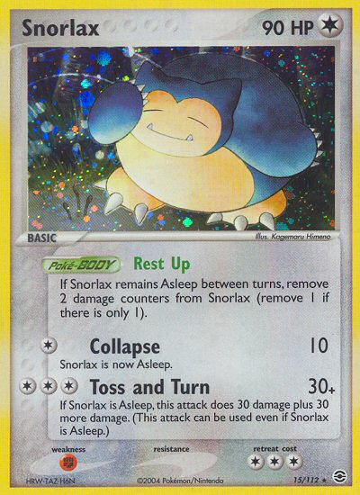 Snorlax 15/112 EX FireRed & LeafGreen