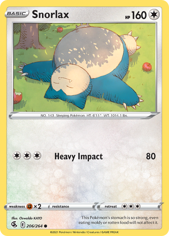 Snorlax 206/264 Sword & Shield Fusion Strike