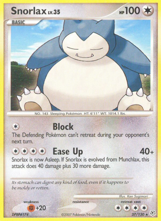 Snorlax 37/130 Diamond & Pearl Diamond & Pearl