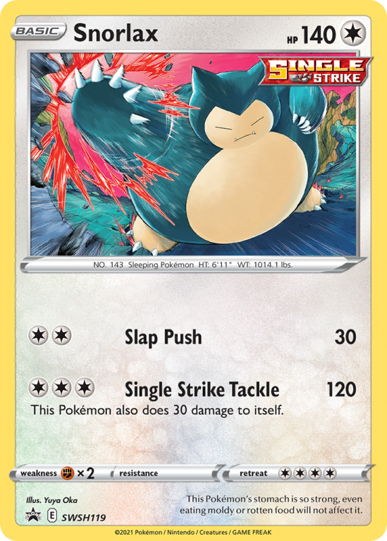 Snorlax SWSH119/103 Sword & Shield SWSH Black Star Promos
