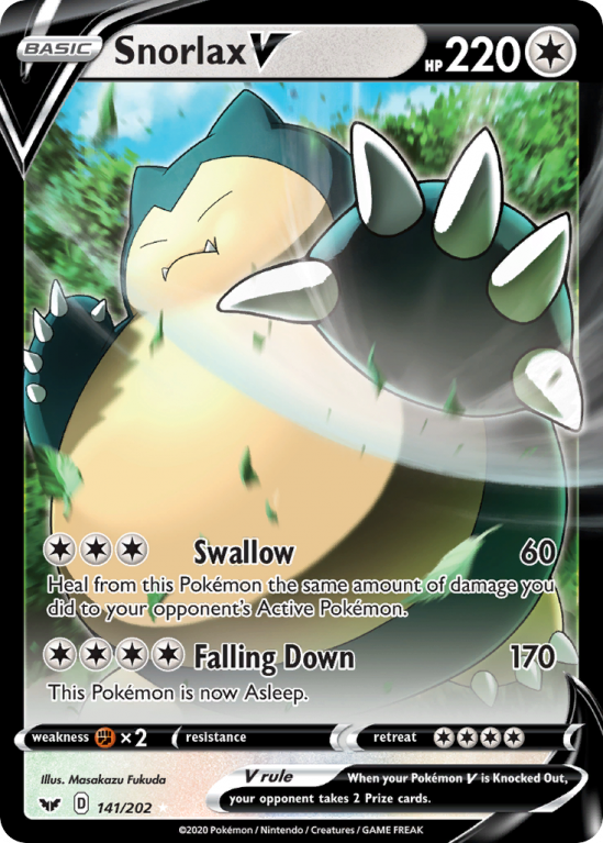 Snorlax V 141/202 Sword & Shield Sword & Shield