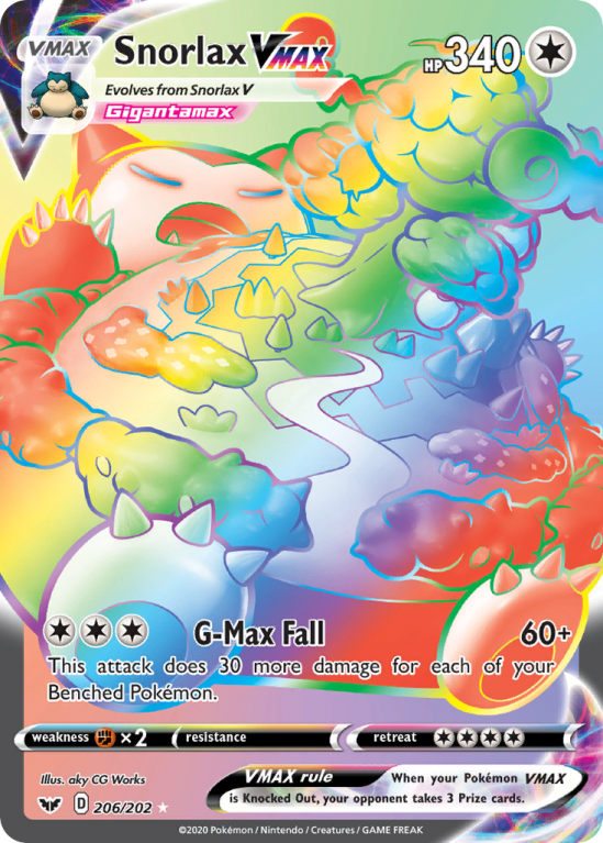 Snorlax VMAX 206/202 Sword & Shield Sword & Shield