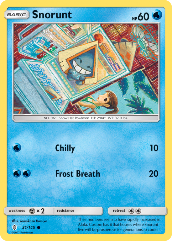 Snorunt 31/145 Sun & Moon Guardians Rising