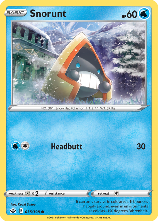Snorunt 35/198 Sword & Shield Chilling Reign