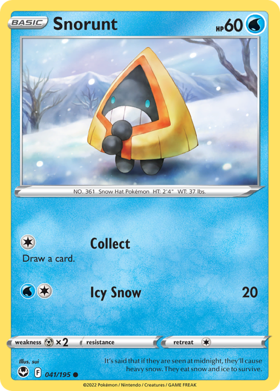 Snorunt 41/195 Sword & Shield Silver Tempest