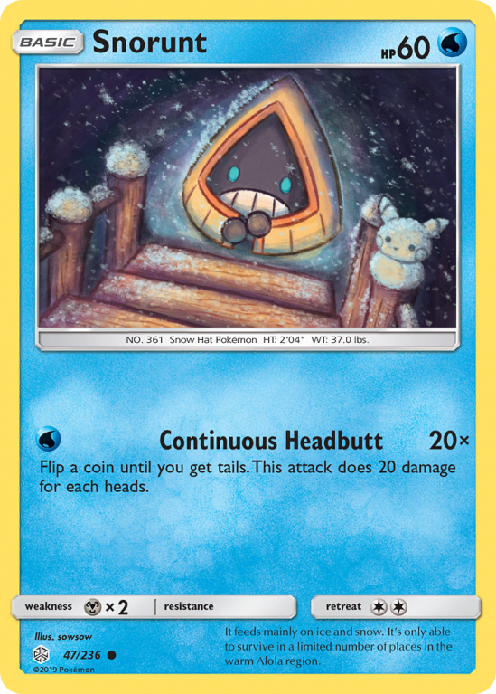 Snorunt 47/236 Sun & Moon Cosmic Eclipse