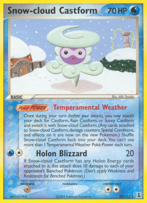Snow-cloud Castform 29/113 EX Delta Species