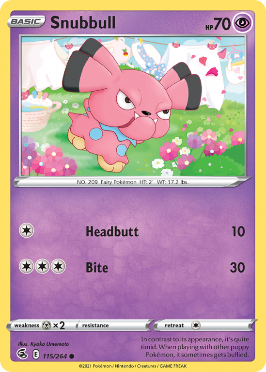 Snubbull 115/264 Sword & Shield Fusion Strike