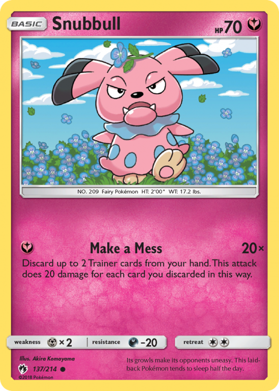 Snubbull 137/214 Sun & Moon Lost Thunder
