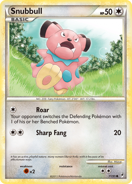 Snubbull 71/106 HeartGold & SoulSilver Call of Legends