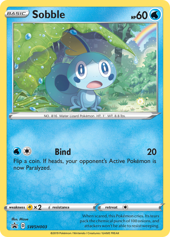 Sobble SWSH003/103 Sword & Shield SWSH Black Star Promos