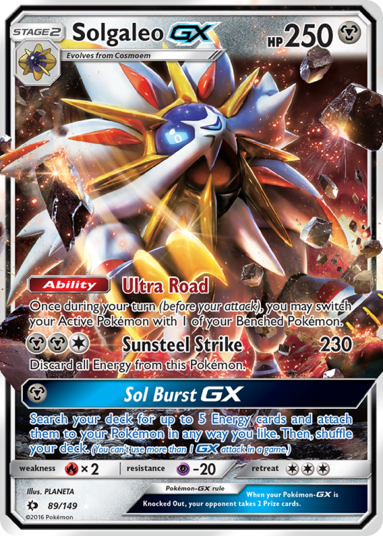 Solgaleo-GX 89/149 Sun & Moon Sun & Moon