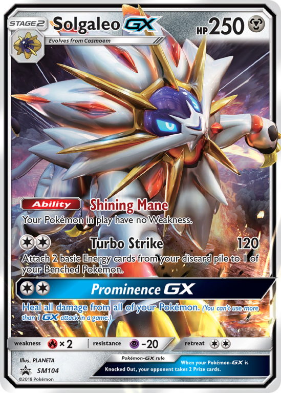 Solgaleo-GX SM104/156 Sun & Moon SM Black Star Promos