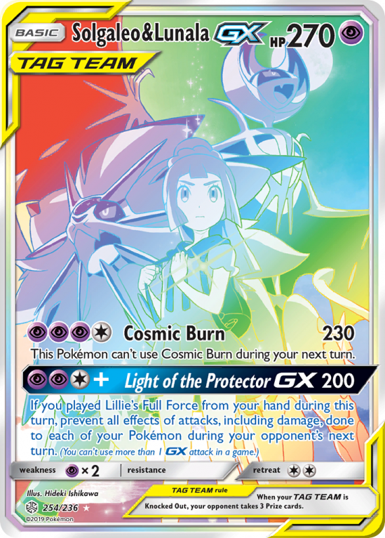 Solgaleo & Lunala-GX 254/236 Sun & Moon Cosmic Eclipse