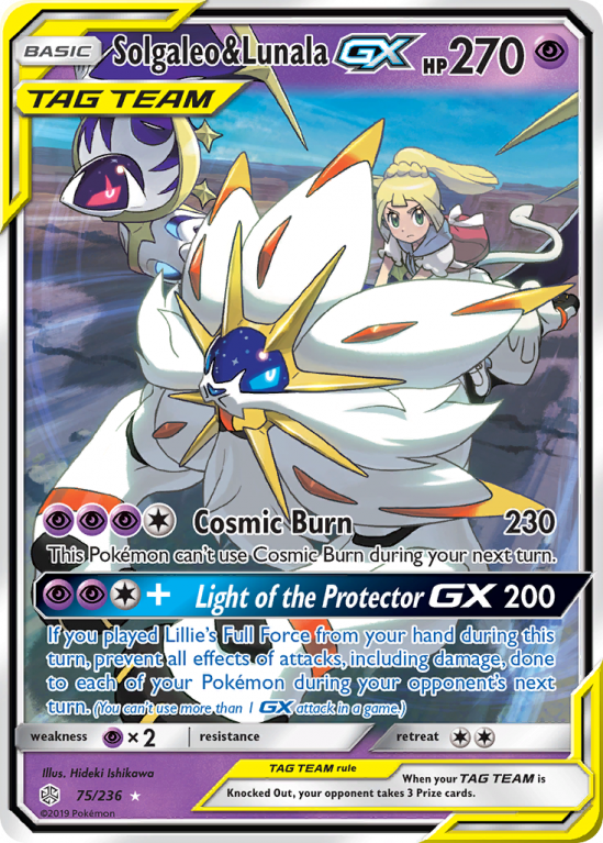 Solgaleo & Lunala-GX 75/236 Sun & Moon Cosmic Eclipse