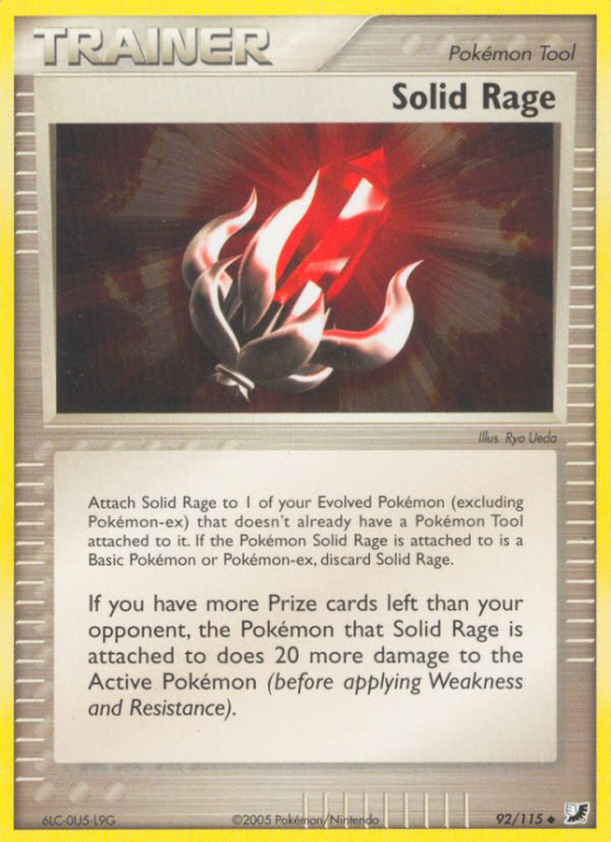 Solid Rage 92/115 EX Unseen Forces