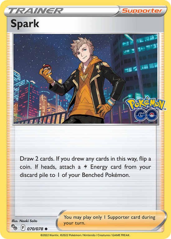 Spark 70/78 Sword & Shield Pokémon GO