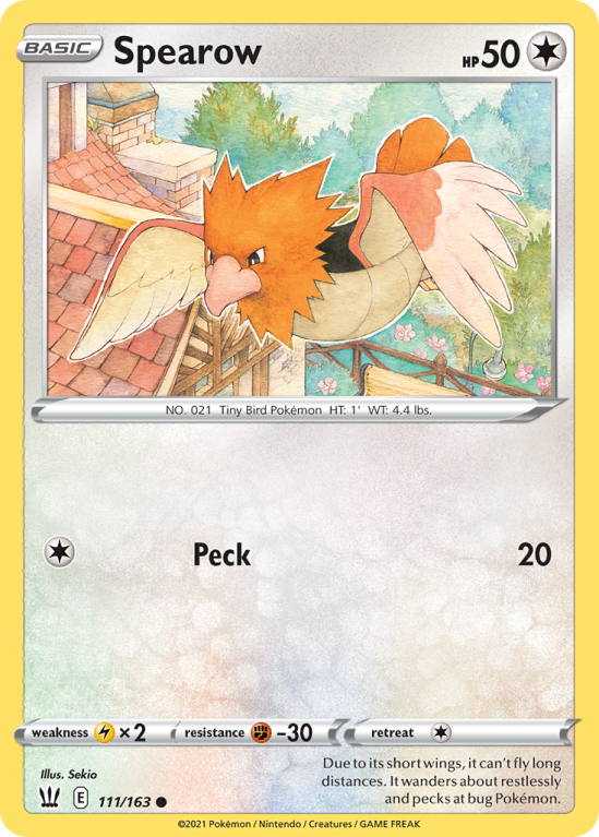 Spearow 111/163 Sword & Shield Battle Styles