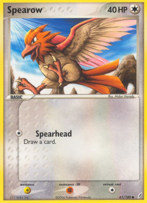 Spearow 61/100 EX Crystal Guardians