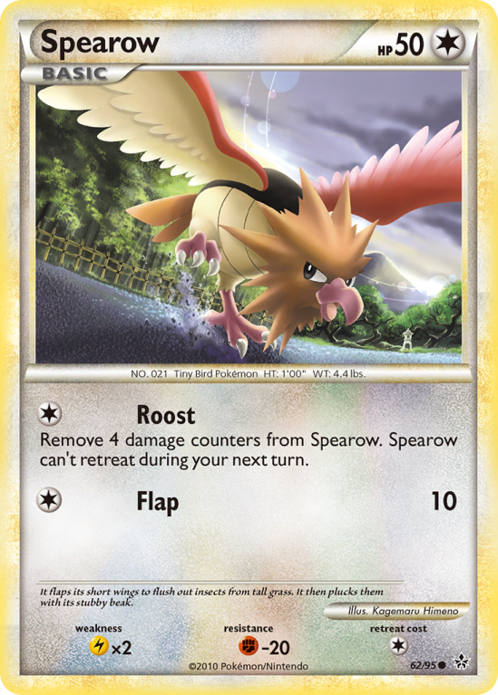 Spearow 62/95 HeartGold & SoulSilver HS—Unleashed