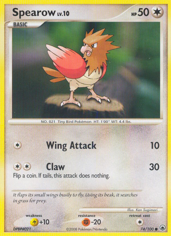 Spearow 74/100 Diamond & Pearl Majestic Dawn
