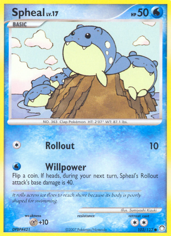 Spheal 102/123 Diamond & Pearl Mysterious Treasures
