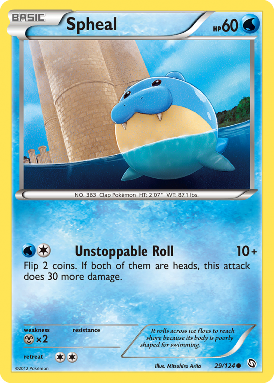 Spheal 29/124 Black & White Dragons Exalted