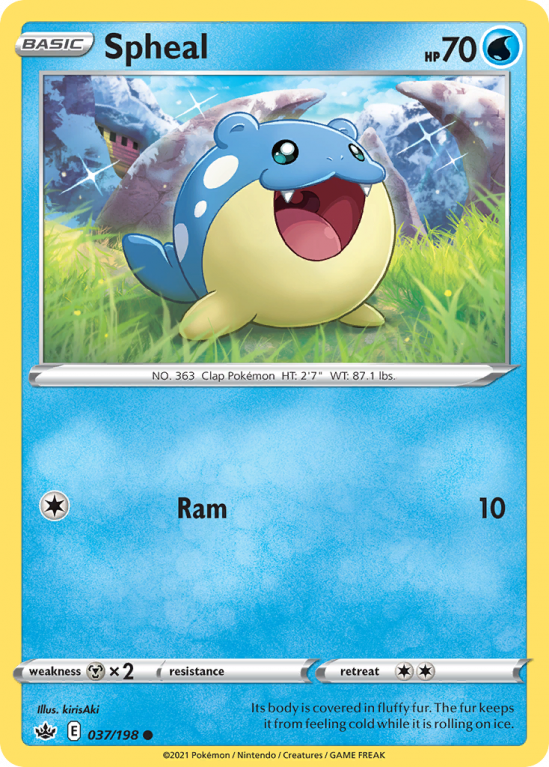 Spheal 37/198 Sword & Shield Chilling Reign