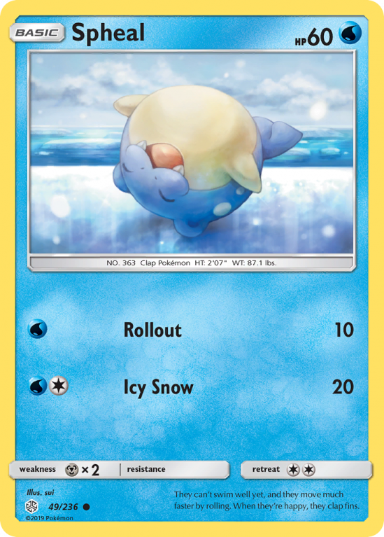 Spheal 49/236 Sun & Moon Cosmic Eclipse