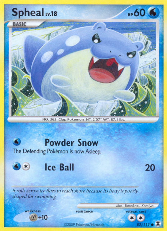 Spheal 82/111 Platinum Rising Rivals