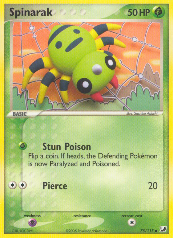 Spinarak 75/115 EX Unseen Forces