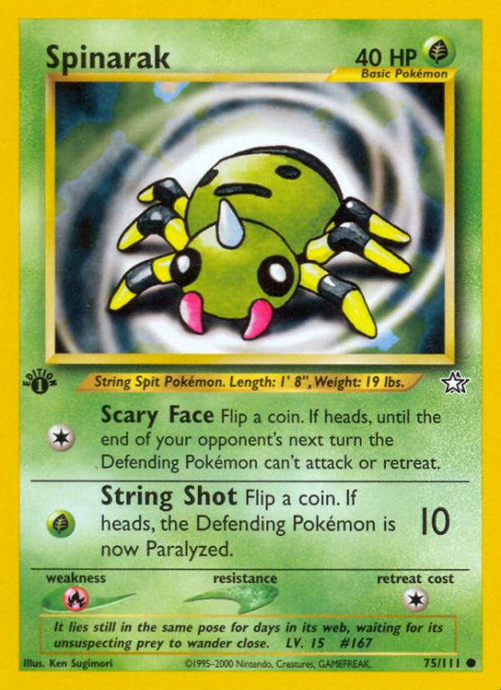 Spinarak 75/111 Neo Neo Genesis