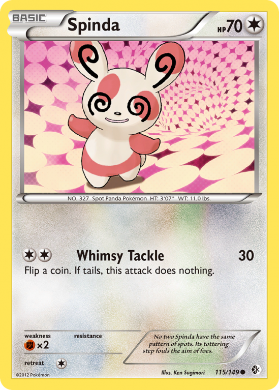 Spinda 115/149 Black & White Boundaries Crossed
