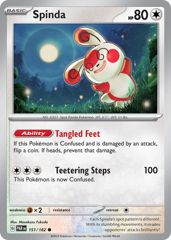 Spinda 151/182 Scarlet & Violet Paradox Rift