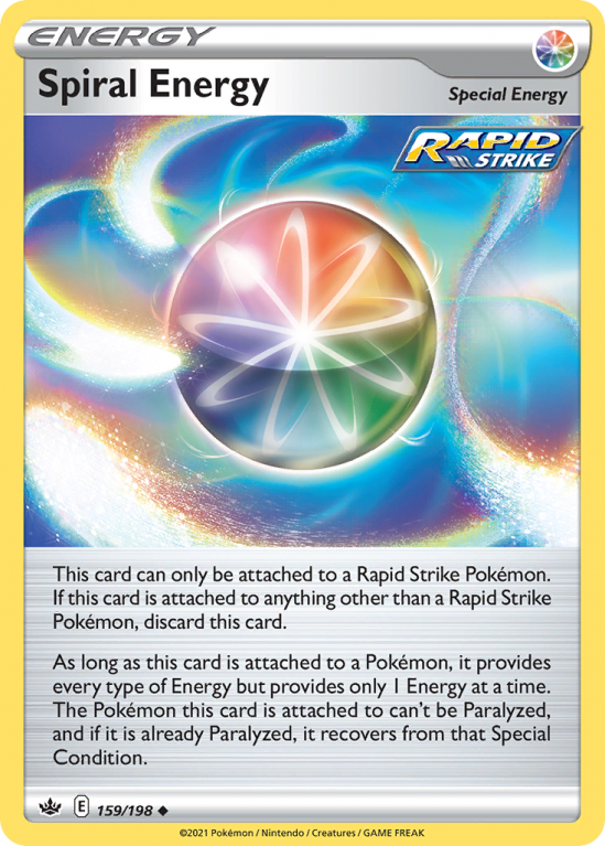 Spiral Energy 159/198 Sword & Shield Chilling Reign