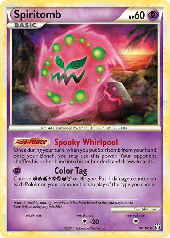 Spiritomb 10/102 HeartGold & SoulSilver HS—Triumphant
