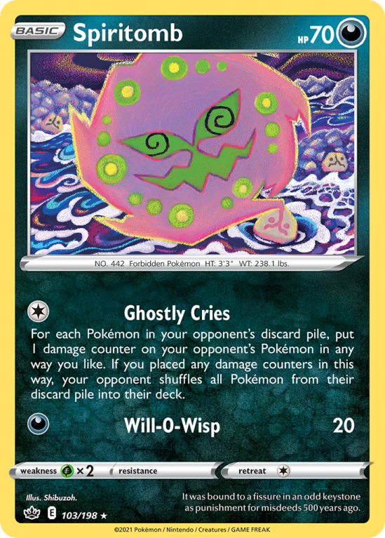 Spiritomb 103/198 Sword & Shield Chilling Reign