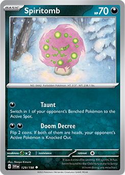 Spiritomb 129/198 Scarlet & Violet Scarlet & Violet