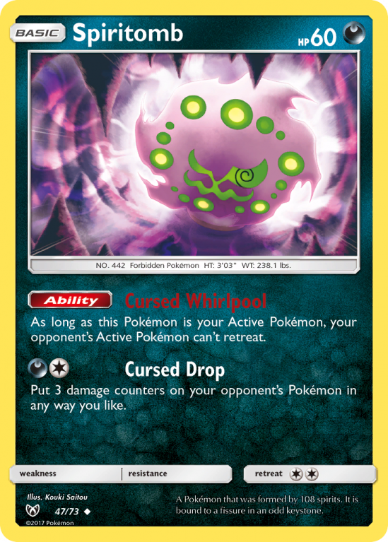Spiritomb 47/73 Sun & Moon Shining Legends