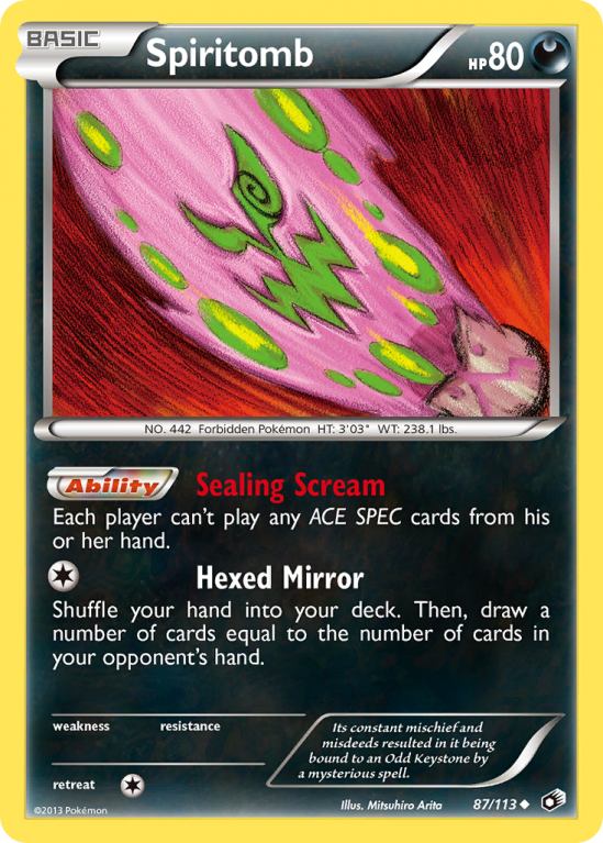 Spiritomb 87/113 Black & White Legendary Treasures