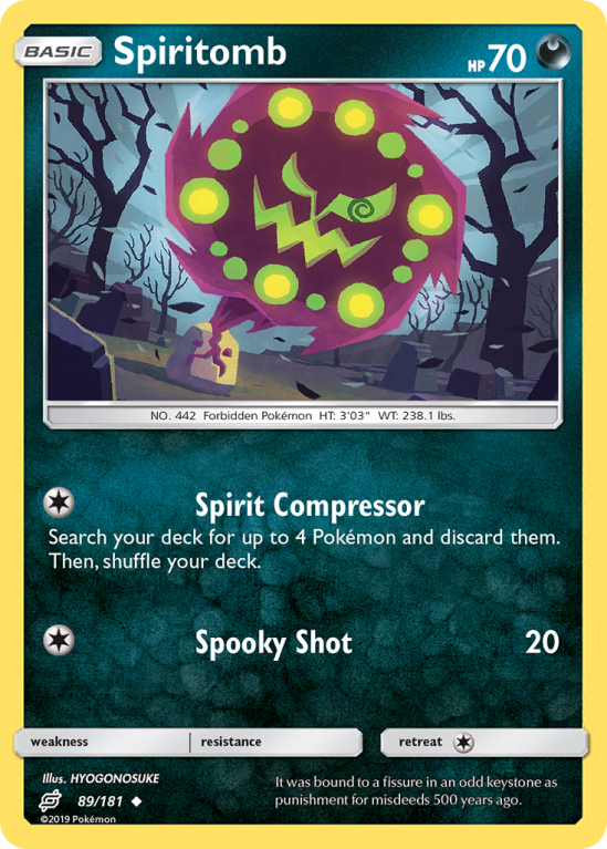 Spiritomb 89/181 Sun & Moon Team Up