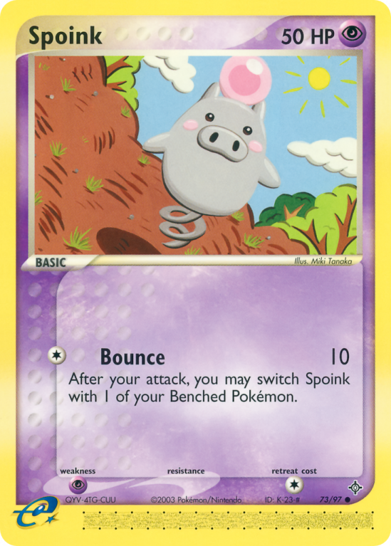 Spoink 73/97 EX Dragon