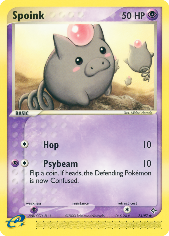 Spoink 74/97 EX Dragon