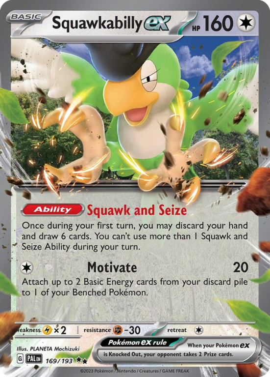 Squawkabilly ex 169/193 Scarlet & Violet Paldea Evolved